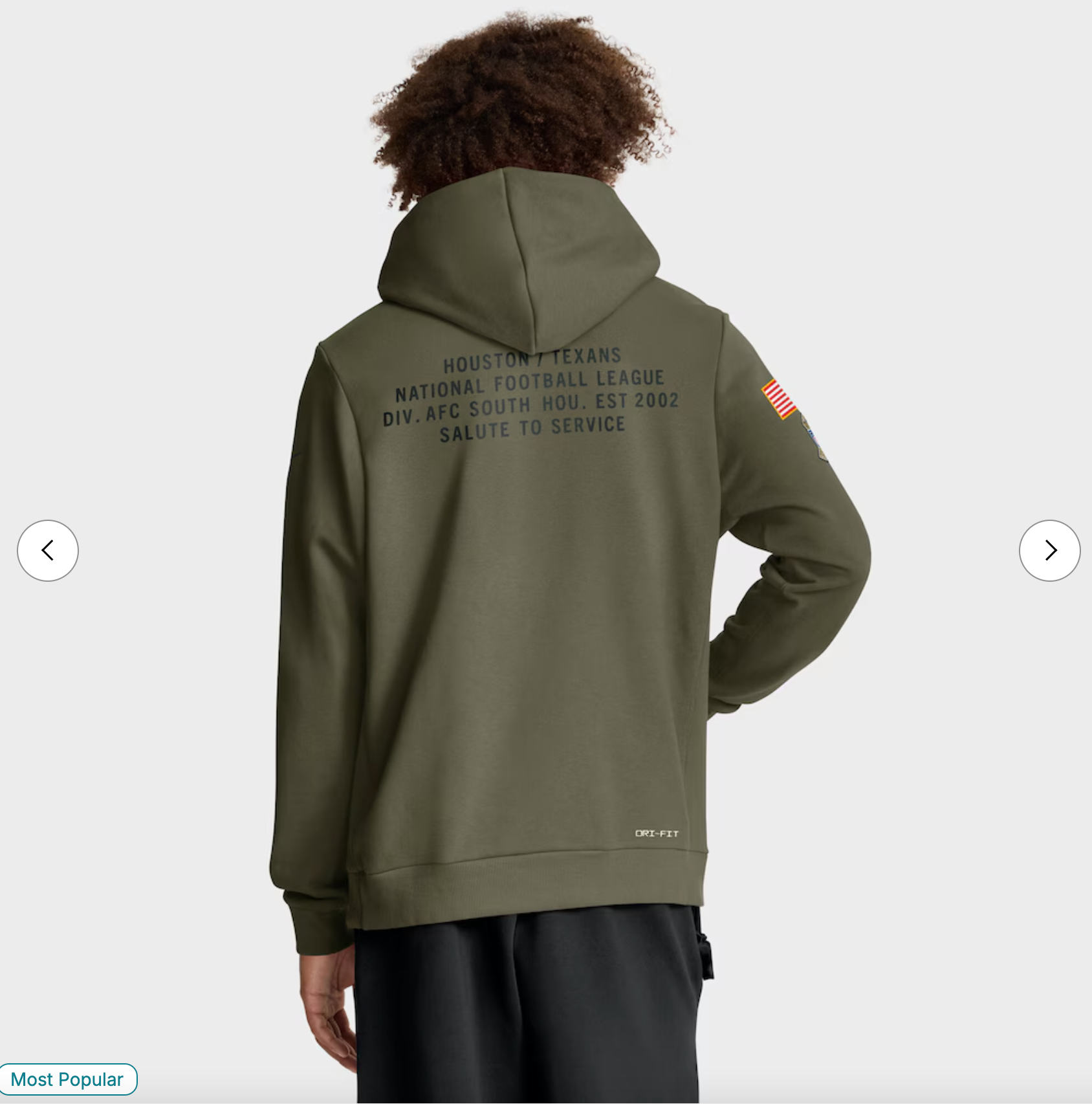 Houston Texans Nike 2025 Salute to Service Sideline Standard Issue Dri-FIT Hoodie - Olive