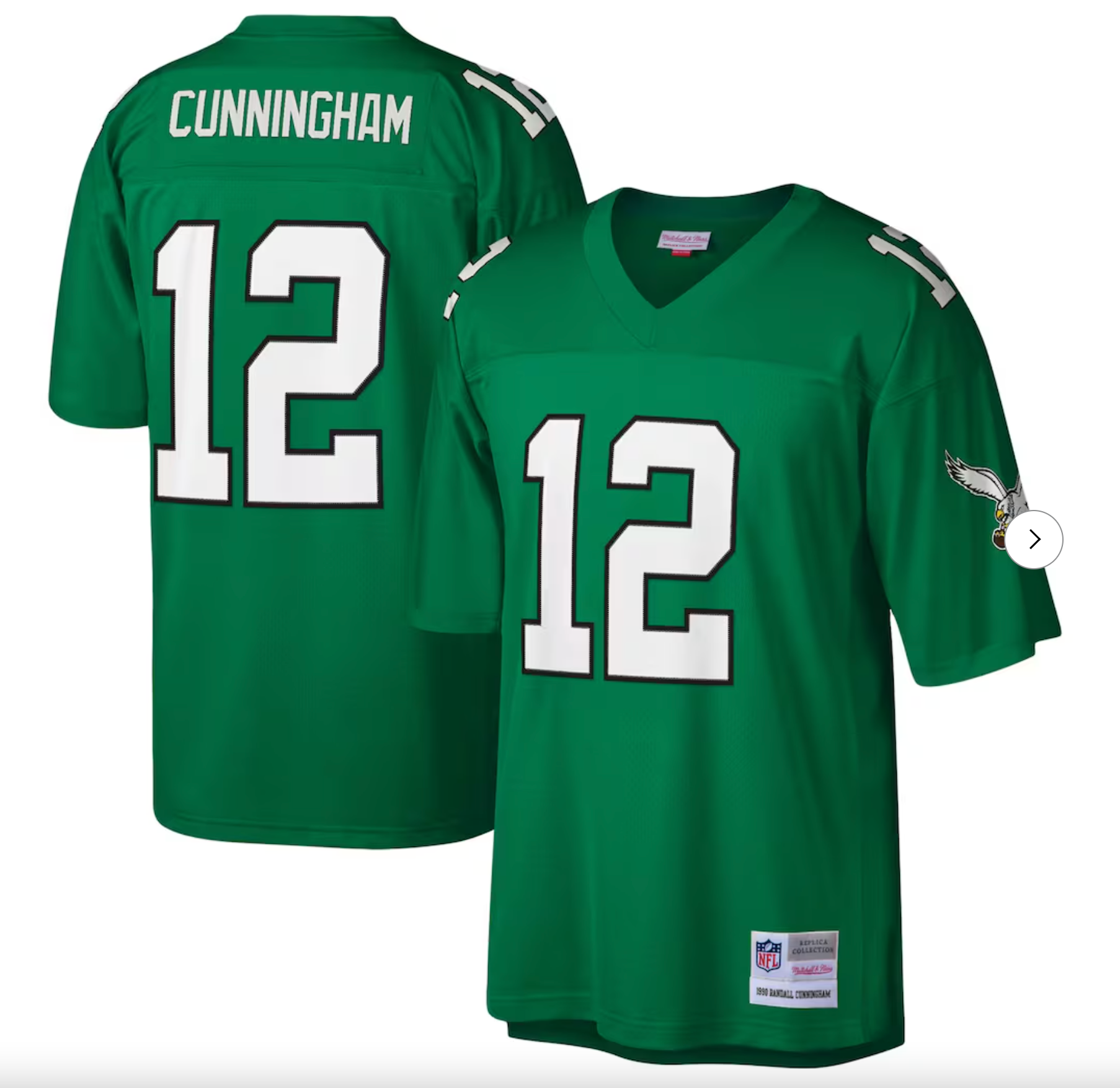 Randall Cunningham Philadelphia Eagles Mitchell & Ness Legacy Replica Jersey - Kelly Green
