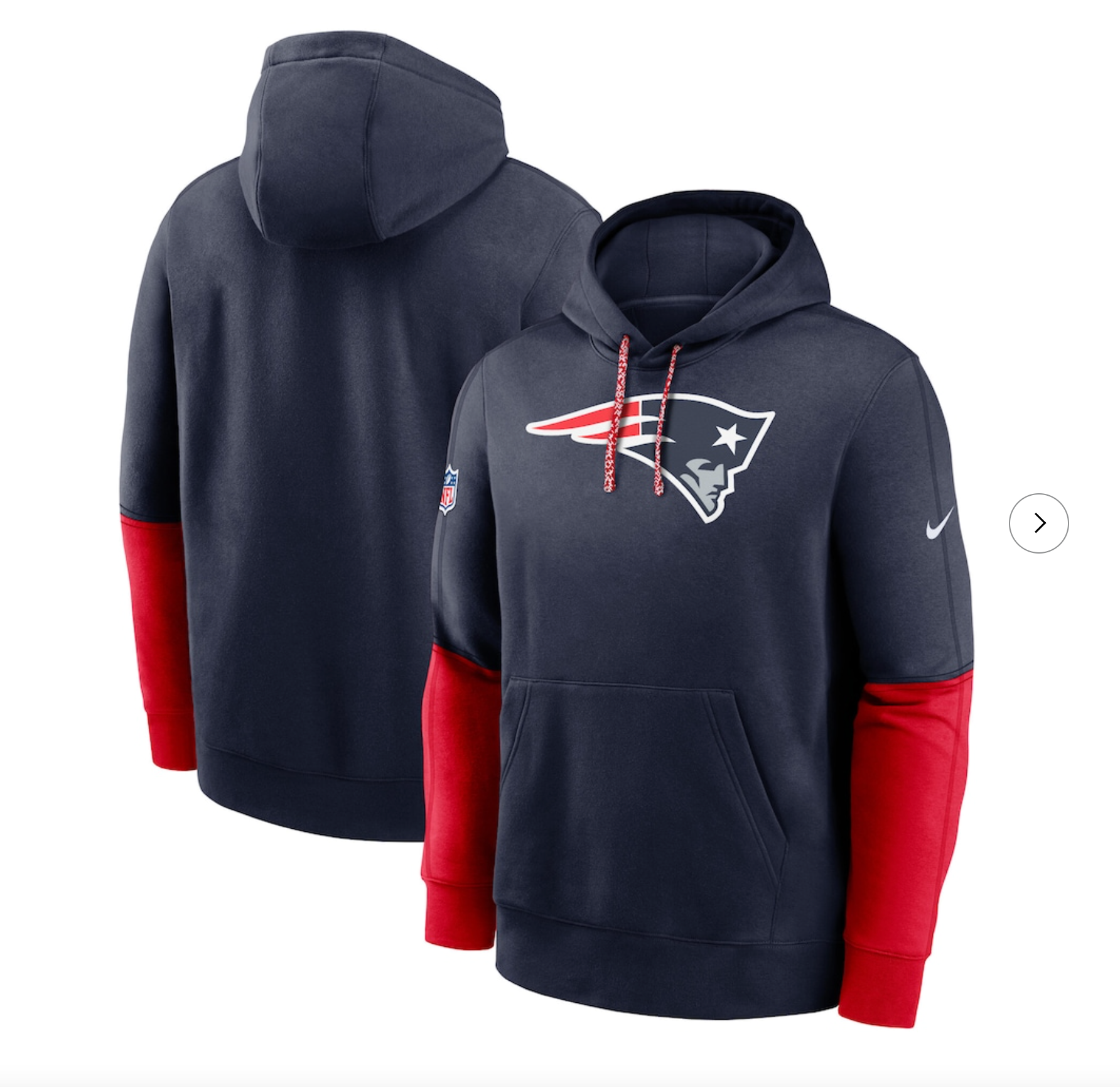 New England Patriots Nike 2024 Sideline Club Pullover Hoodie - Navy