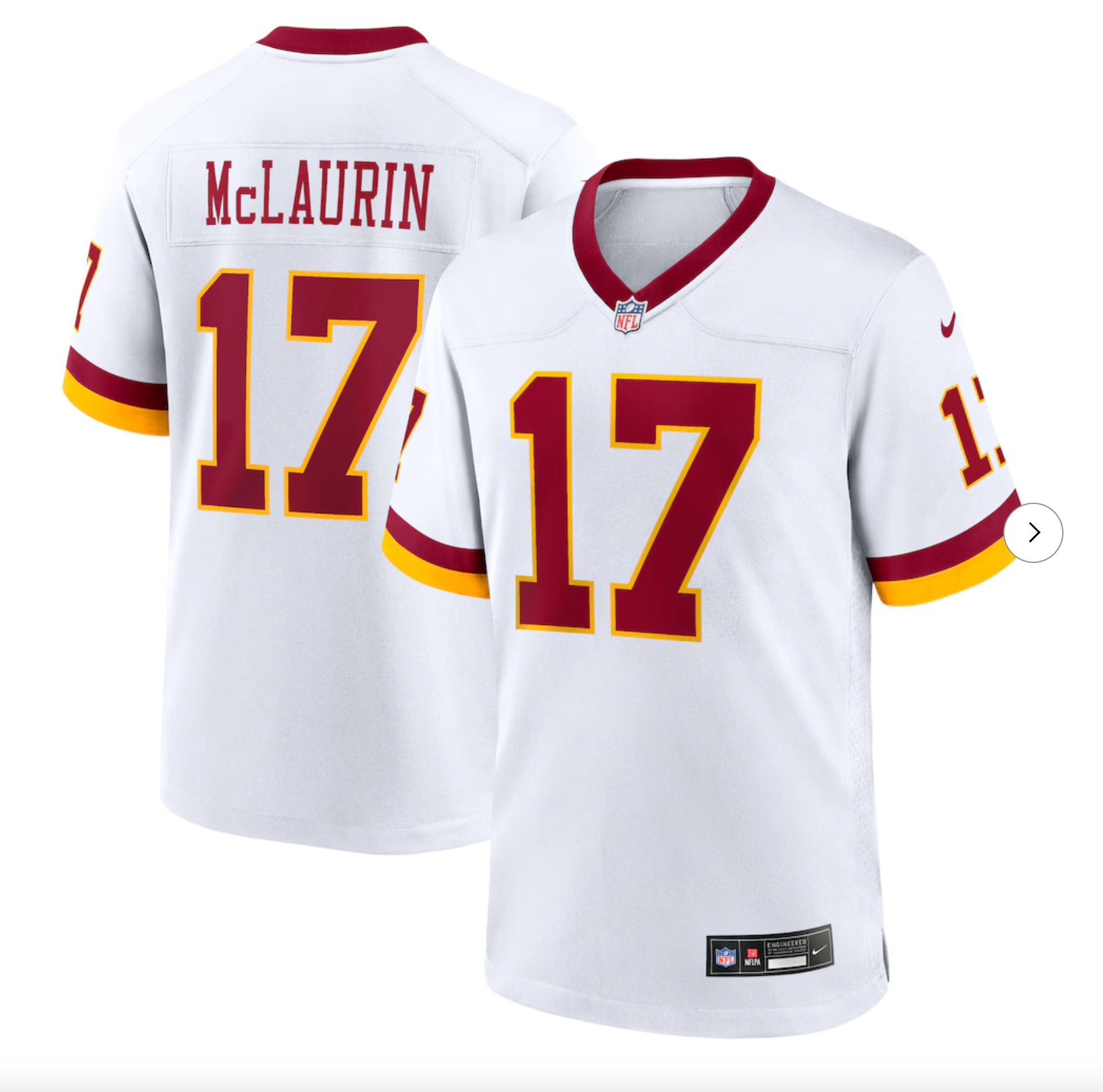 Terry McLaurin Washington Commanders Nike Game Super Bowl Era Jersey - White