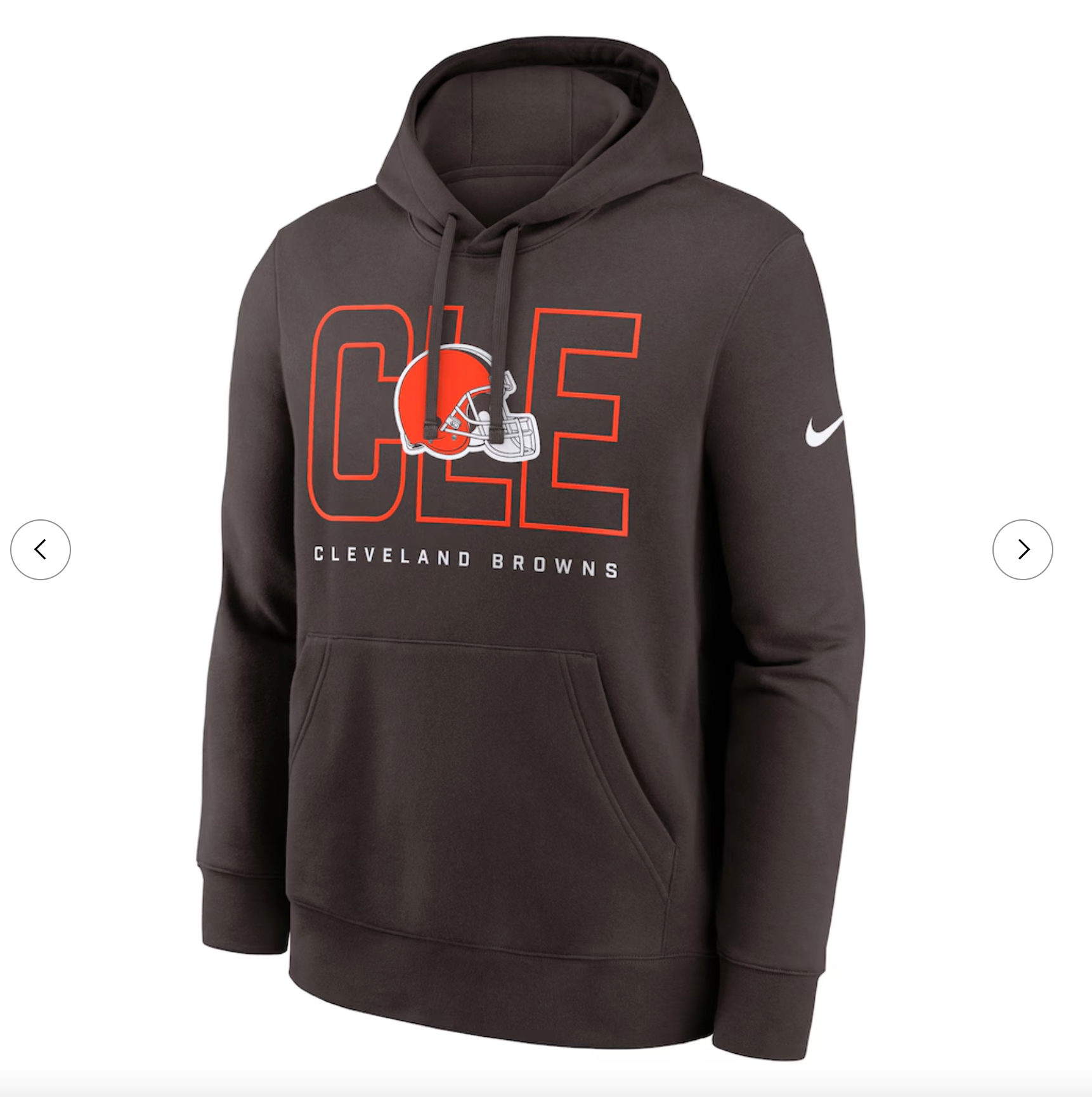 Cleveland Browns Nike Busted Play Club Fleece Pullover Hoodie - Brown