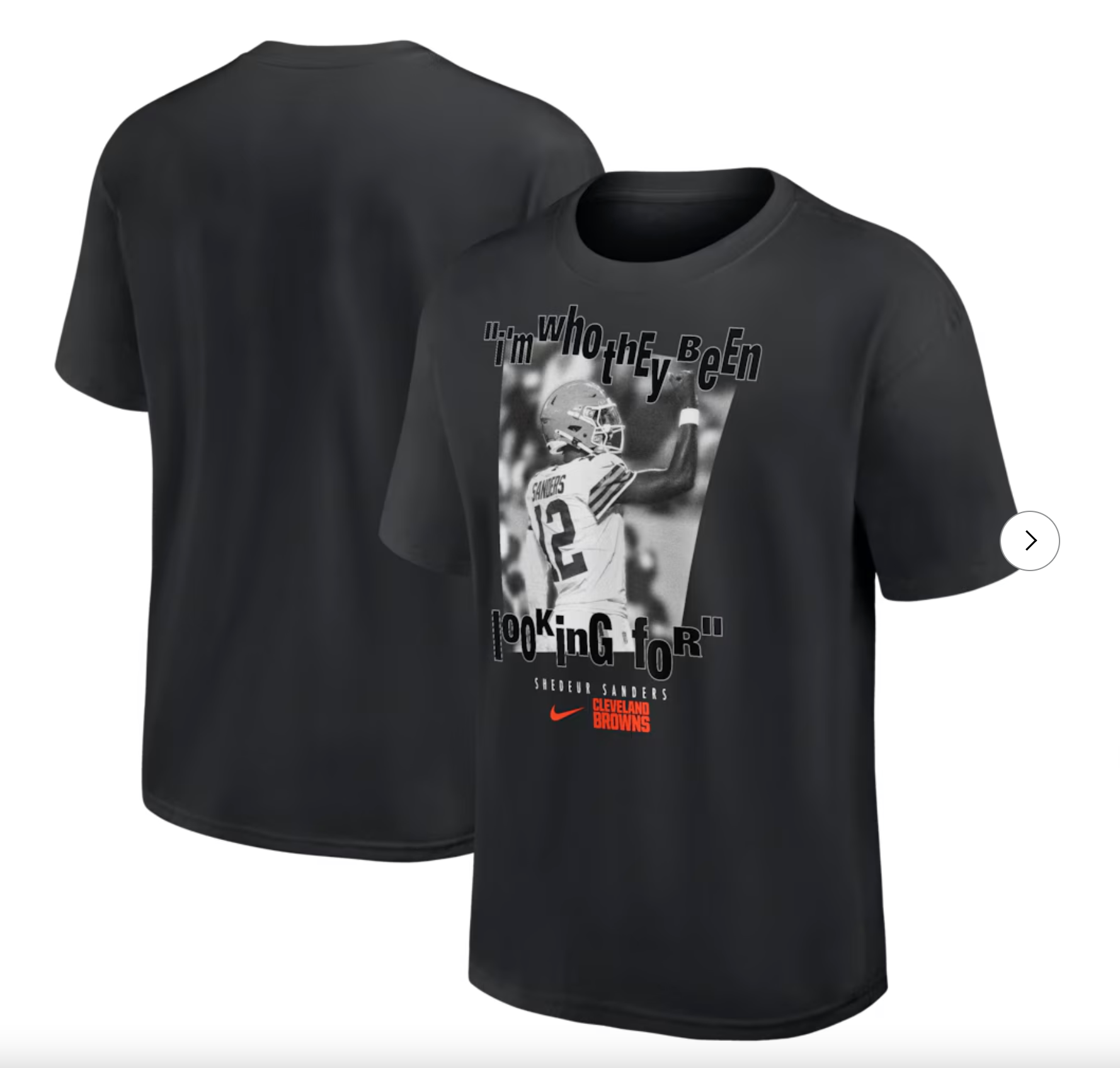 Shedeur Sanders Cleveland Browns Nike Max90 T-Shirt - Black