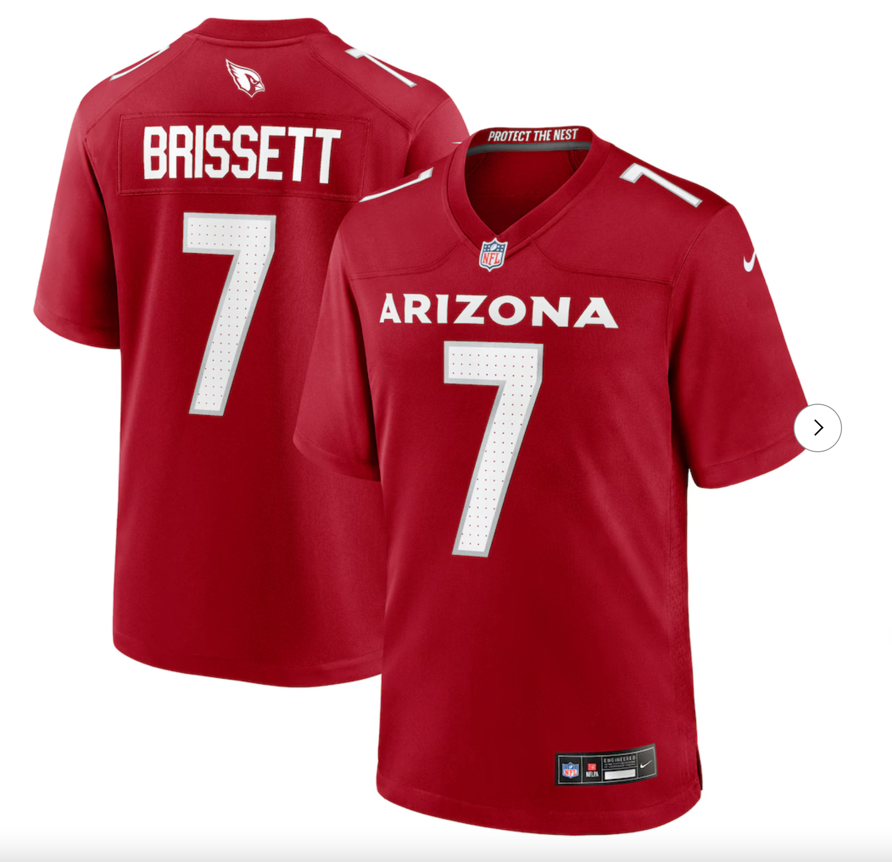 Jacoby Brissett Arizona Cardinals Nike Team Game Jersey - Cardinal