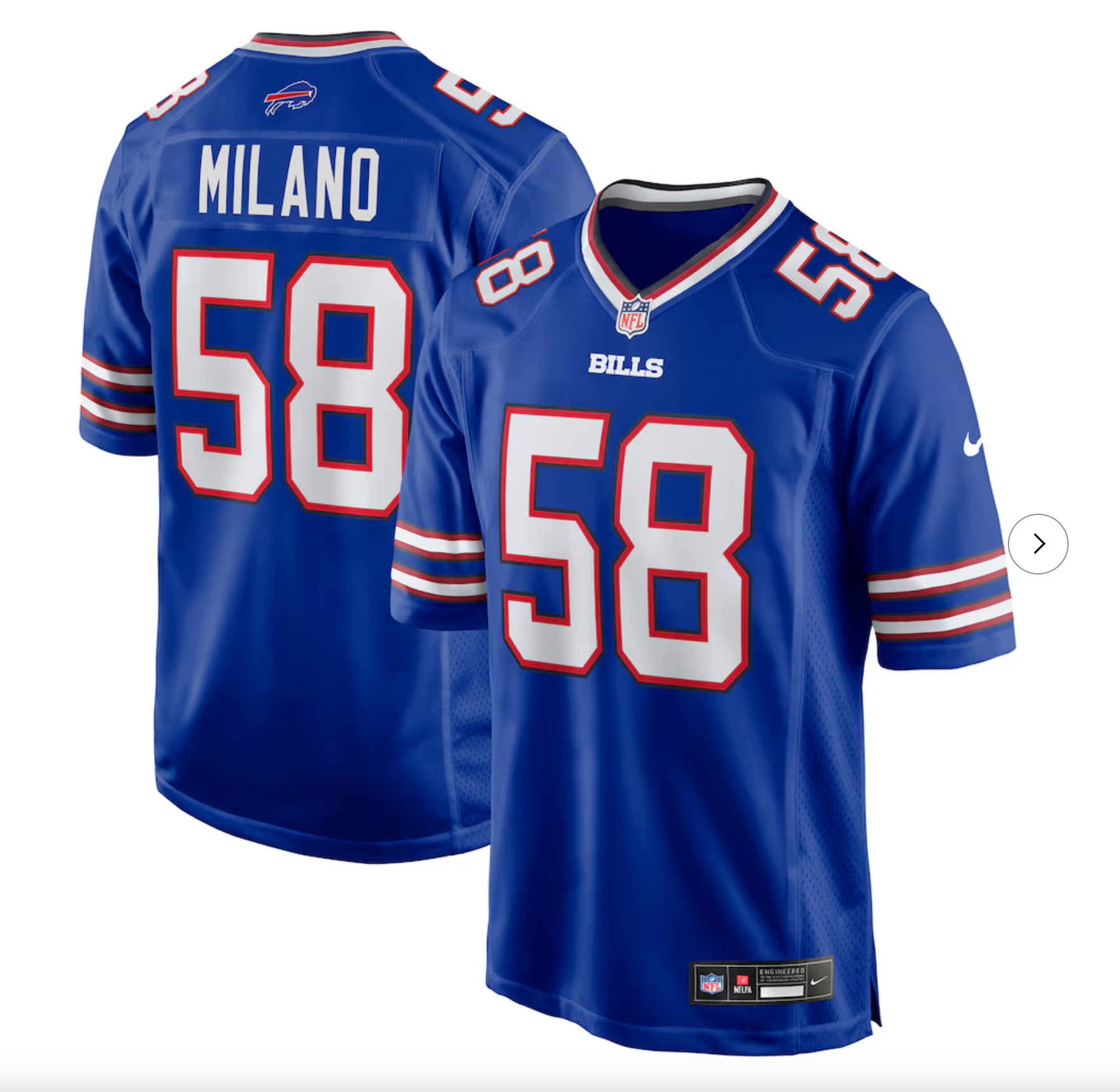 Matt Milano Buffalo Bills Nike Game Player Jersey - Royal