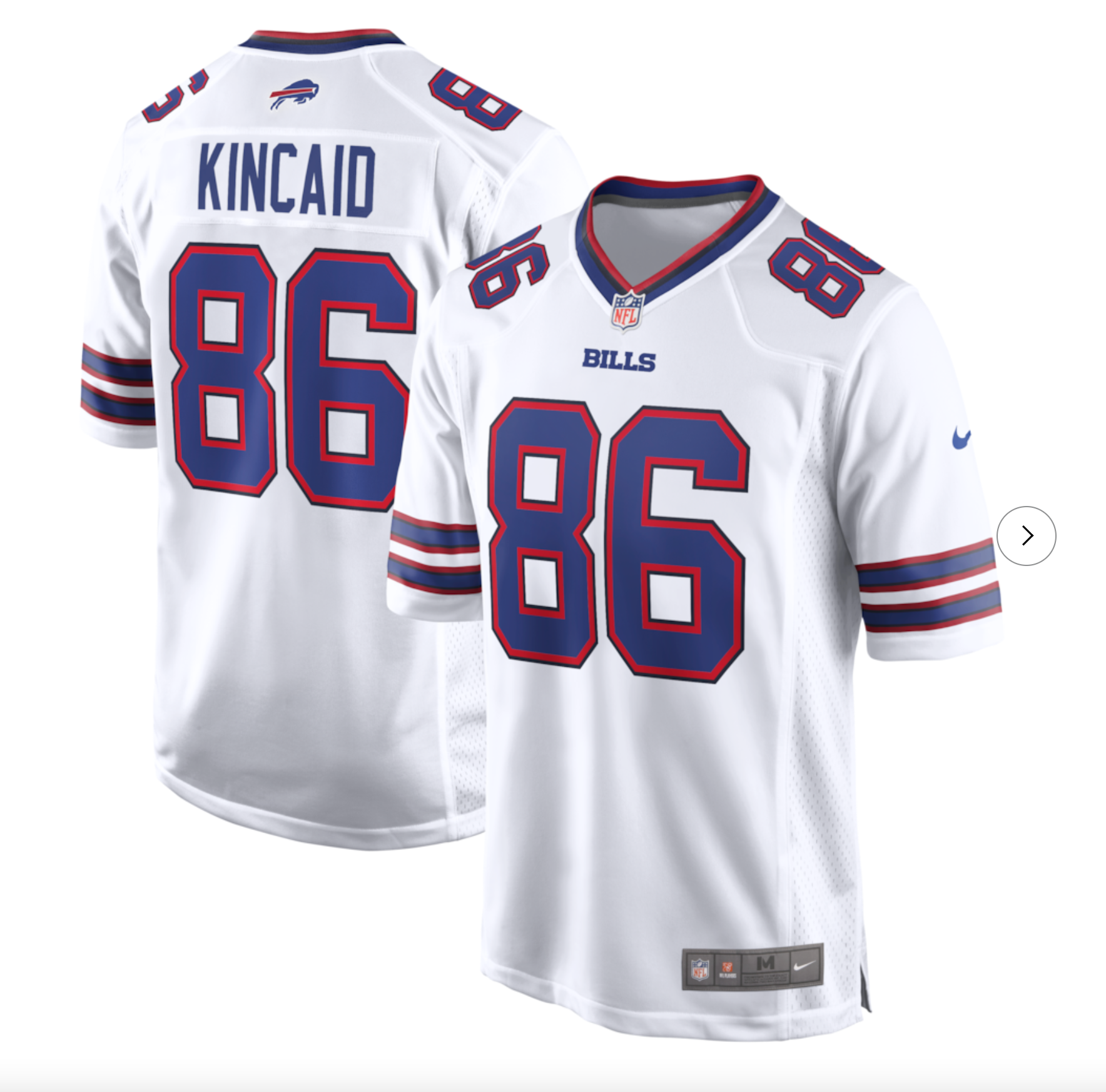 Dalton Kincaid Buffalo Bills Nike Game Jersey - White