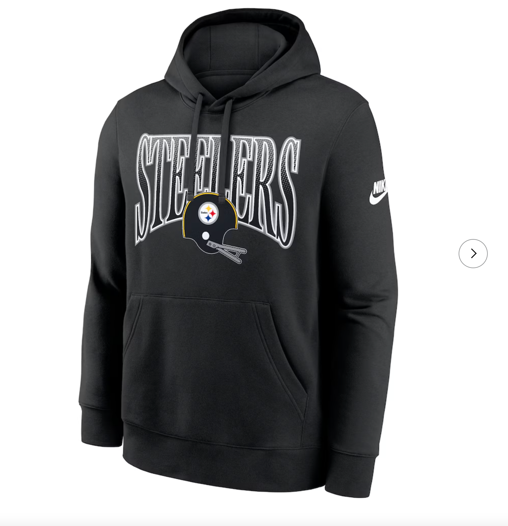 Pittsburgh Steelers Nike Full Blitz Club Fleece Pullover Hoodie - Black