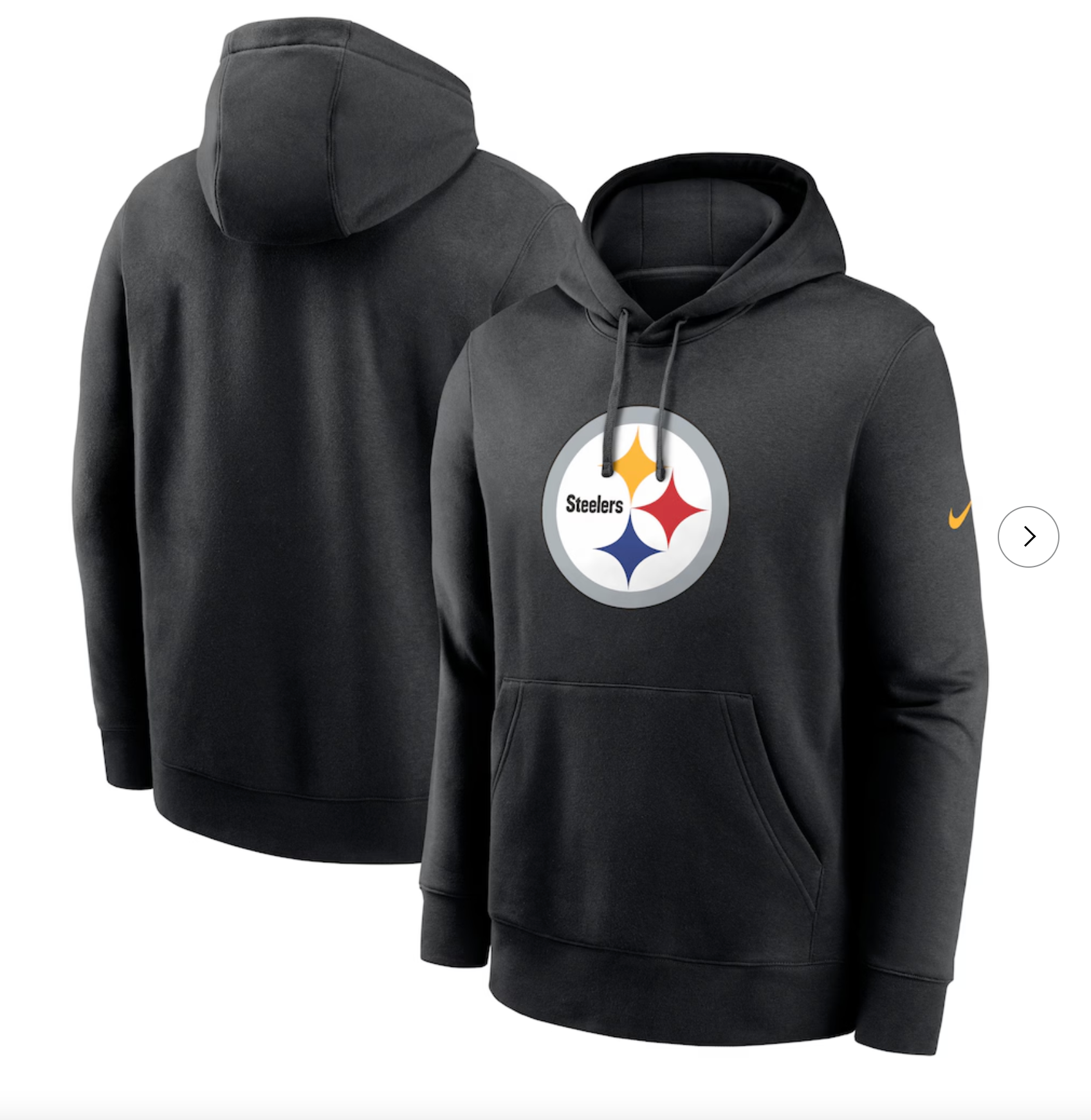 Pittsburgh Steelers Nike Primetime Club Logo Hoodie - Black