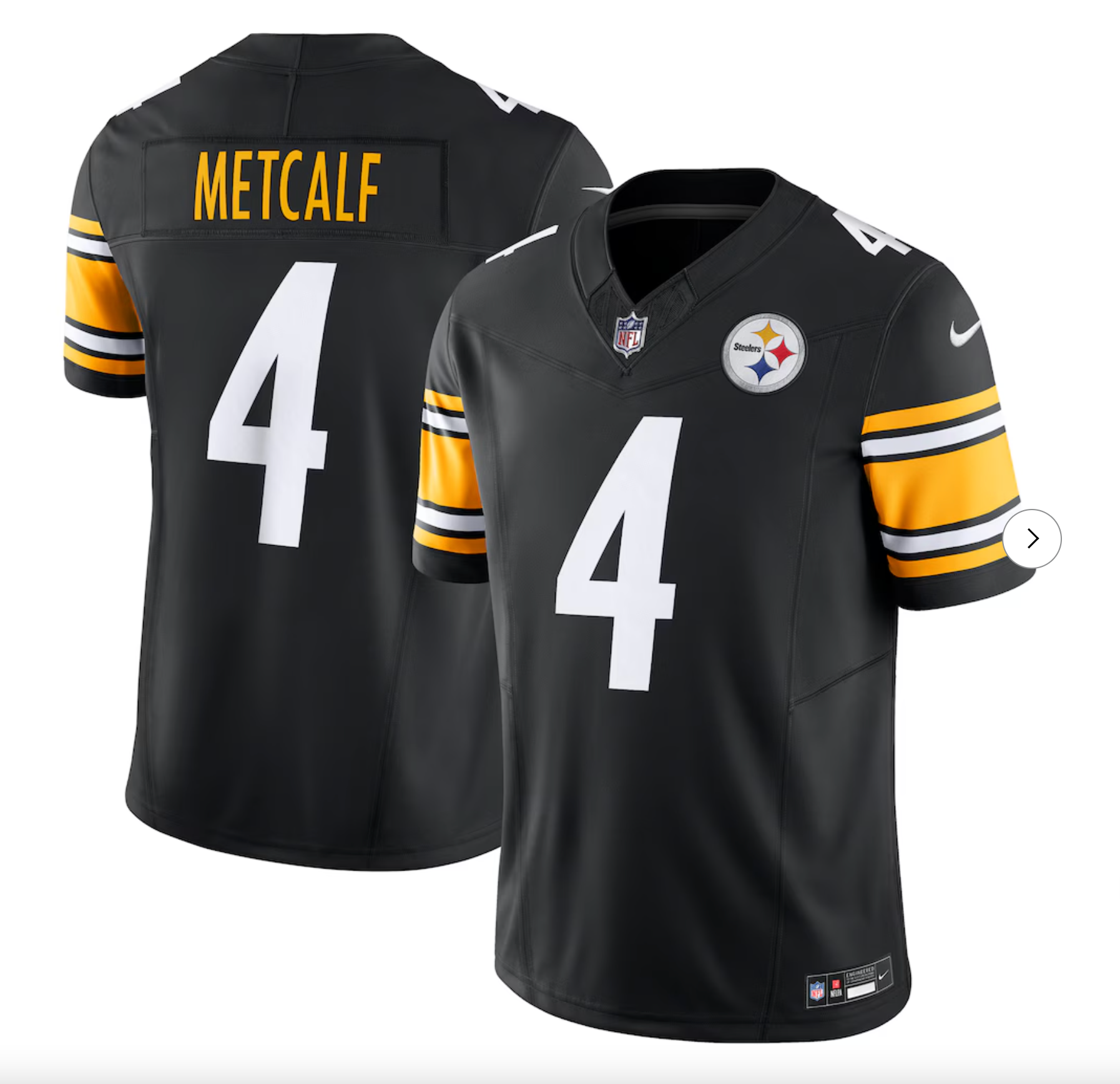 DK Metcalf Pittsburgh Steelers Nike Team Vapor F.U.S.E. Limited Jersey - Black