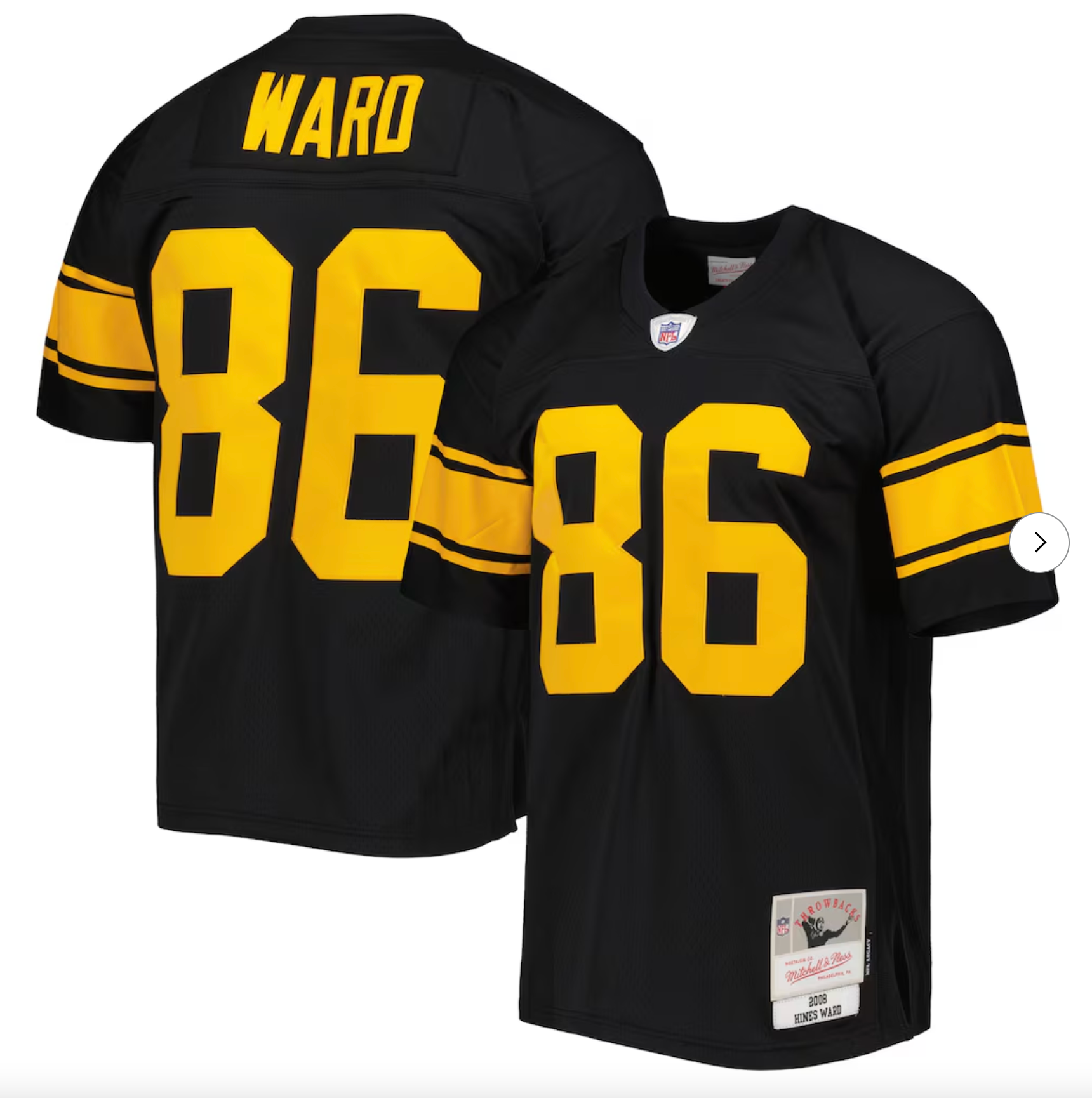 Hines Ward Pittsburgh Steelers Mitchell & Ness Legacy Replica Jersey - Black