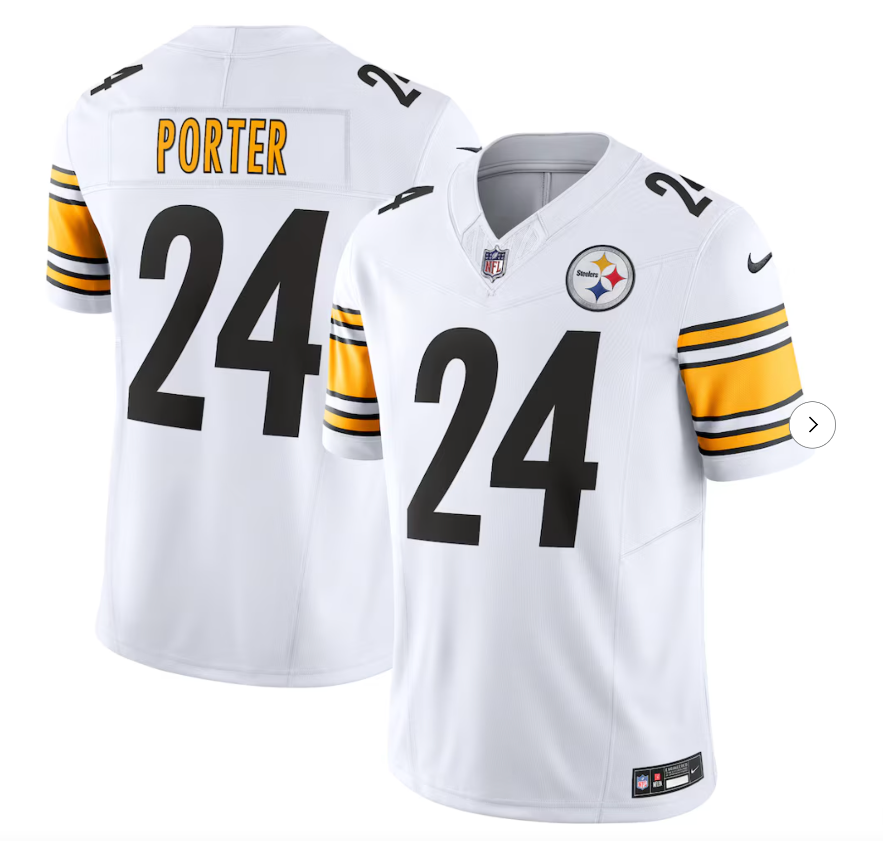 Joey Porter Jr. Pittsburgh Steelers Nike Vapor F.U.S.E. Limited Jersey - White