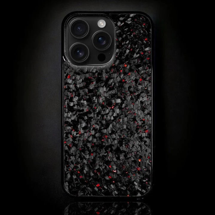 Real FORGED Carbon Fiber iPhone Case - Red